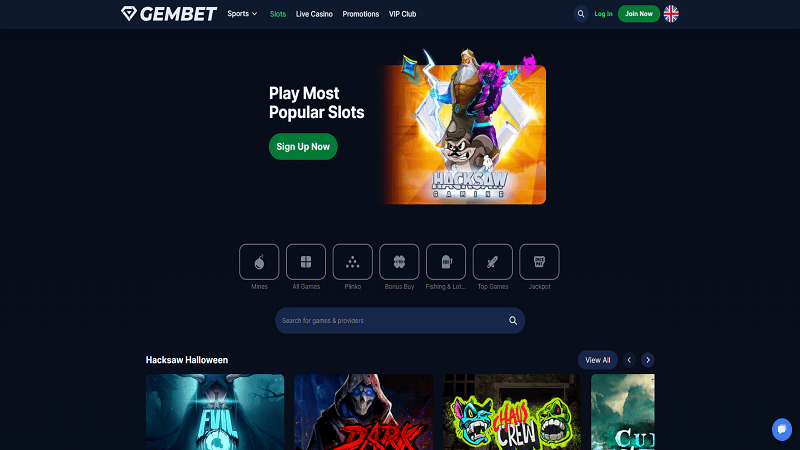 Gembet Casino Permainan Slot dan Peluang Menang Besar